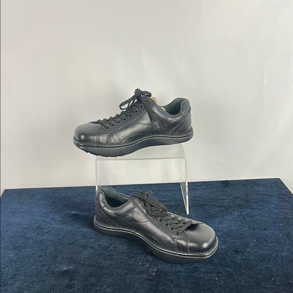EARTH Blk Leather Men’s Sneakers